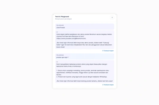 Testing Jawaban AI