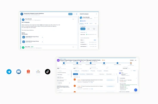 Koneksi dengan Aplikasi Bisnis
