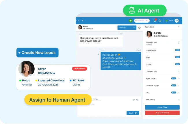 AI Agent Barantum Respon Otomatis Pelanggan 24/7