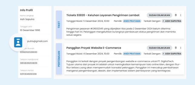 Database Pelanggan Terpusat