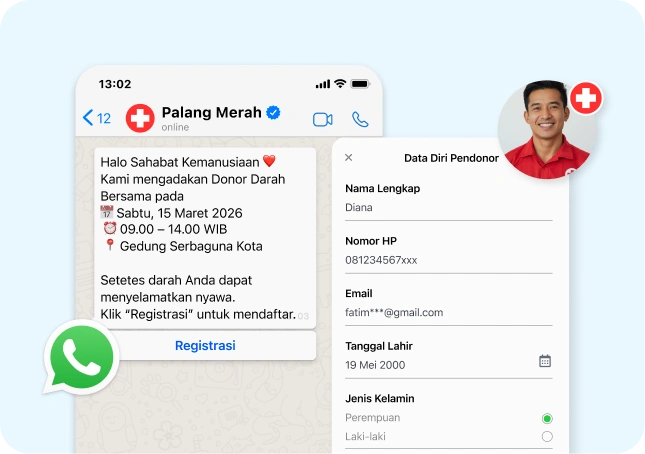 Broadcast Ajakan Donor & Notifikasi Penting