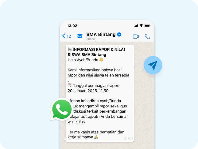 Broadcast PPDB, Pengumuman & Notifikasi Penting