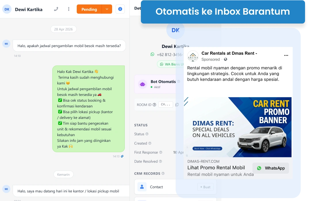 Integrasi API Barantum dengan sistem booking dan aplikasi pihak ketiga untuk bisnis rental mobil